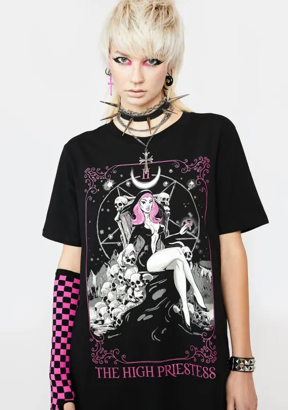 High Priestess Oversized Graphic Tee sold by Dolls Kill