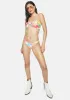 The Pink Tie Dye Knot Bandeau Bikini Top sold by Dolls Kill
