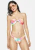 The Pink Tie Dye Knot Bandeau Bikini Top sold by Dolls Kill
