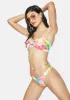 The Pink Tie Dye Knot Bandeau Bikini Top sold by Dolls Kill