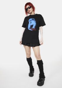 Night Angel Oversized Graphic Tee sold by Dolls Kill