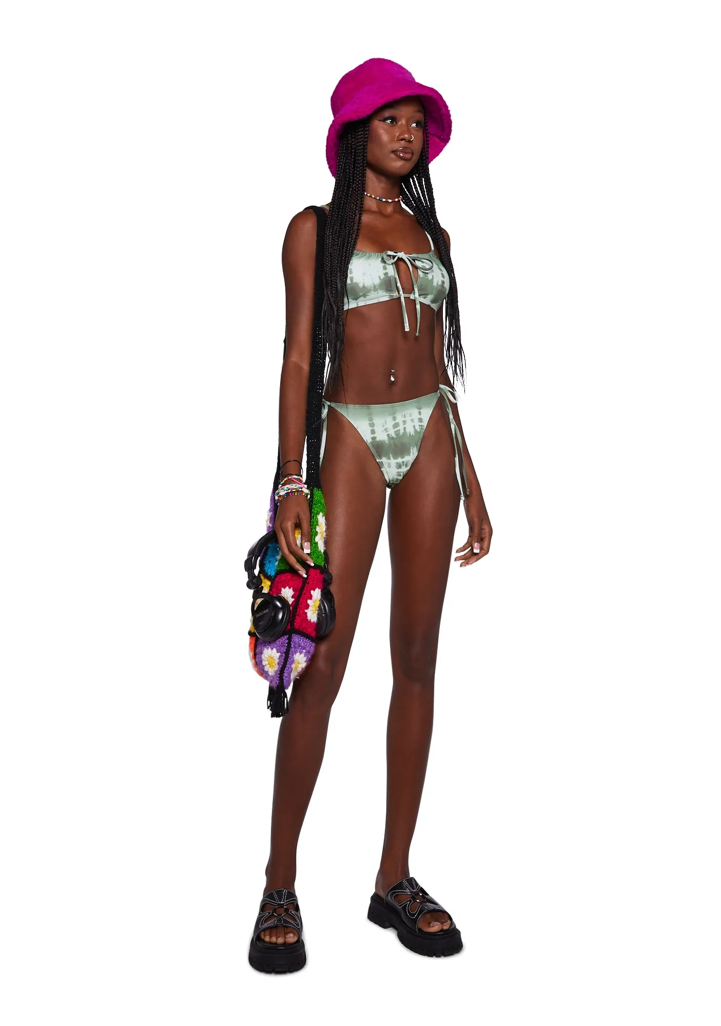 Tie-Dye Bikini Top sold by Dolls Kill product image thumbnail 2