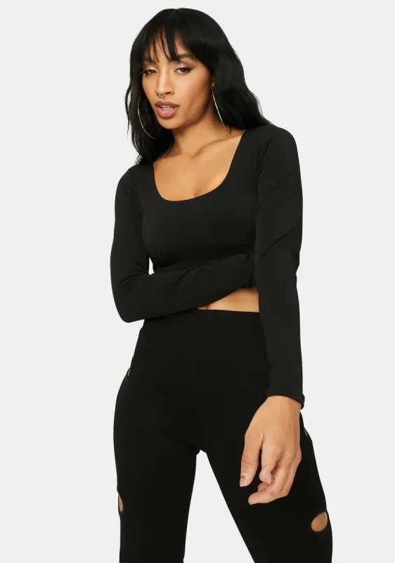 Command Attention Square Neck Crop Top sold by Dolls Kill