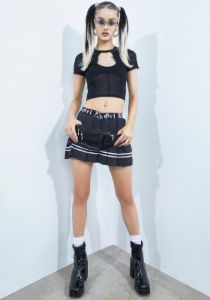Do It Again Mesh Keyhole Top sold by Dolls Kill