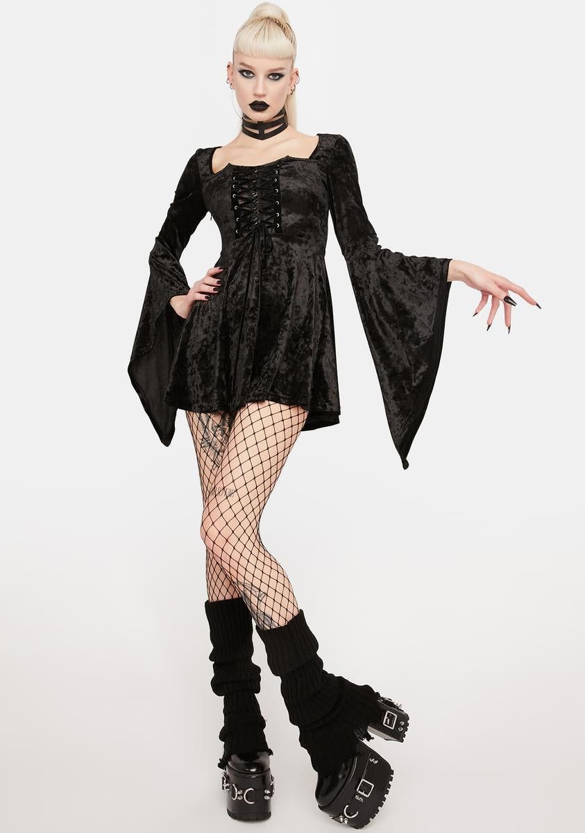 Devil Magic Velvet Dress sold by Dolls Kill product image thumbnail 3