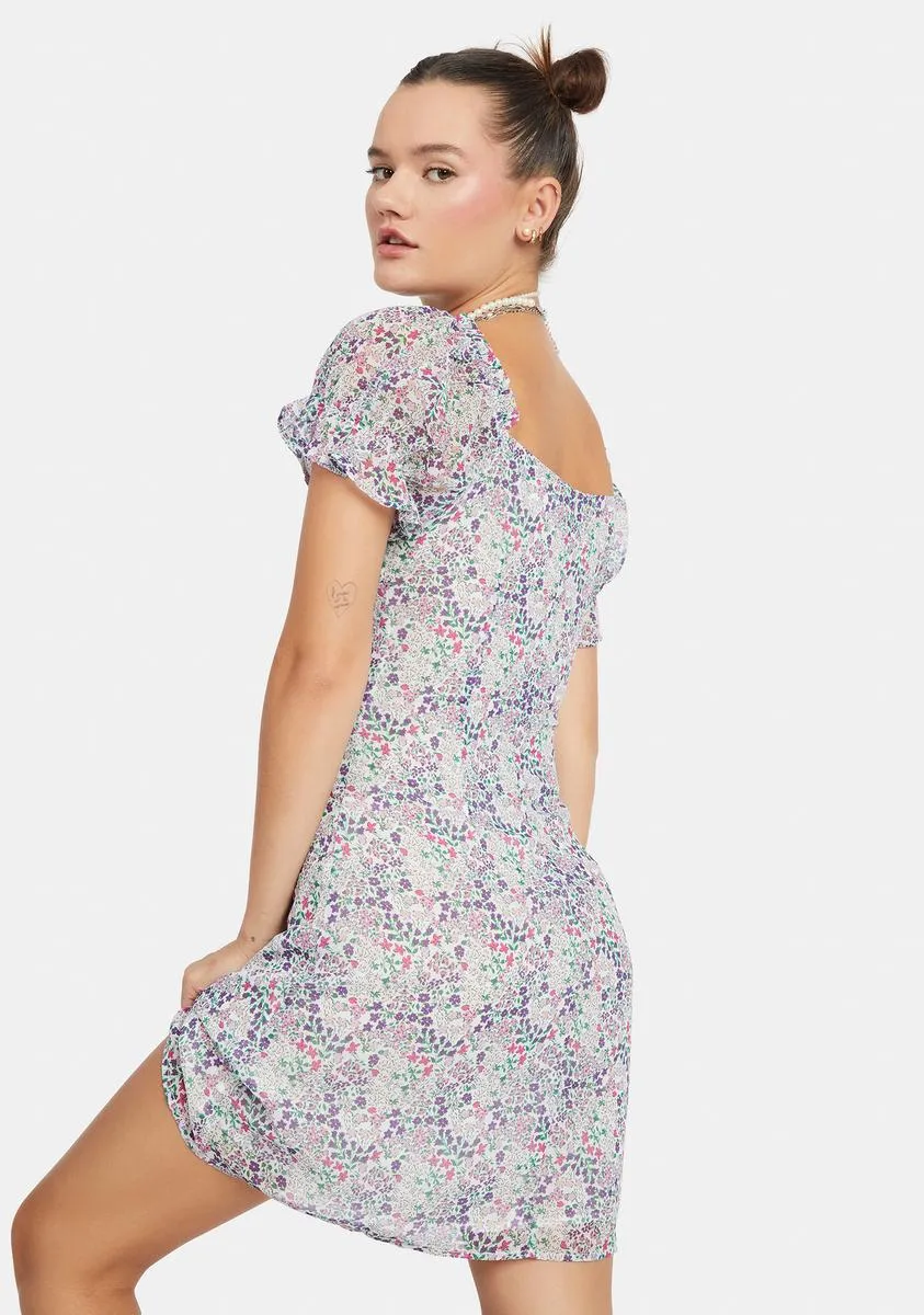 Floral Thoughts Mini Dress sold by Dolls Kill product image thumbnail 4