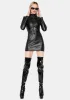 Your Intentions Vinyl Mini Dress sold by Dolls Kill