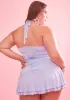 It's Just A Lifestyle Ruched Halter Dress sold by Dolls Kill