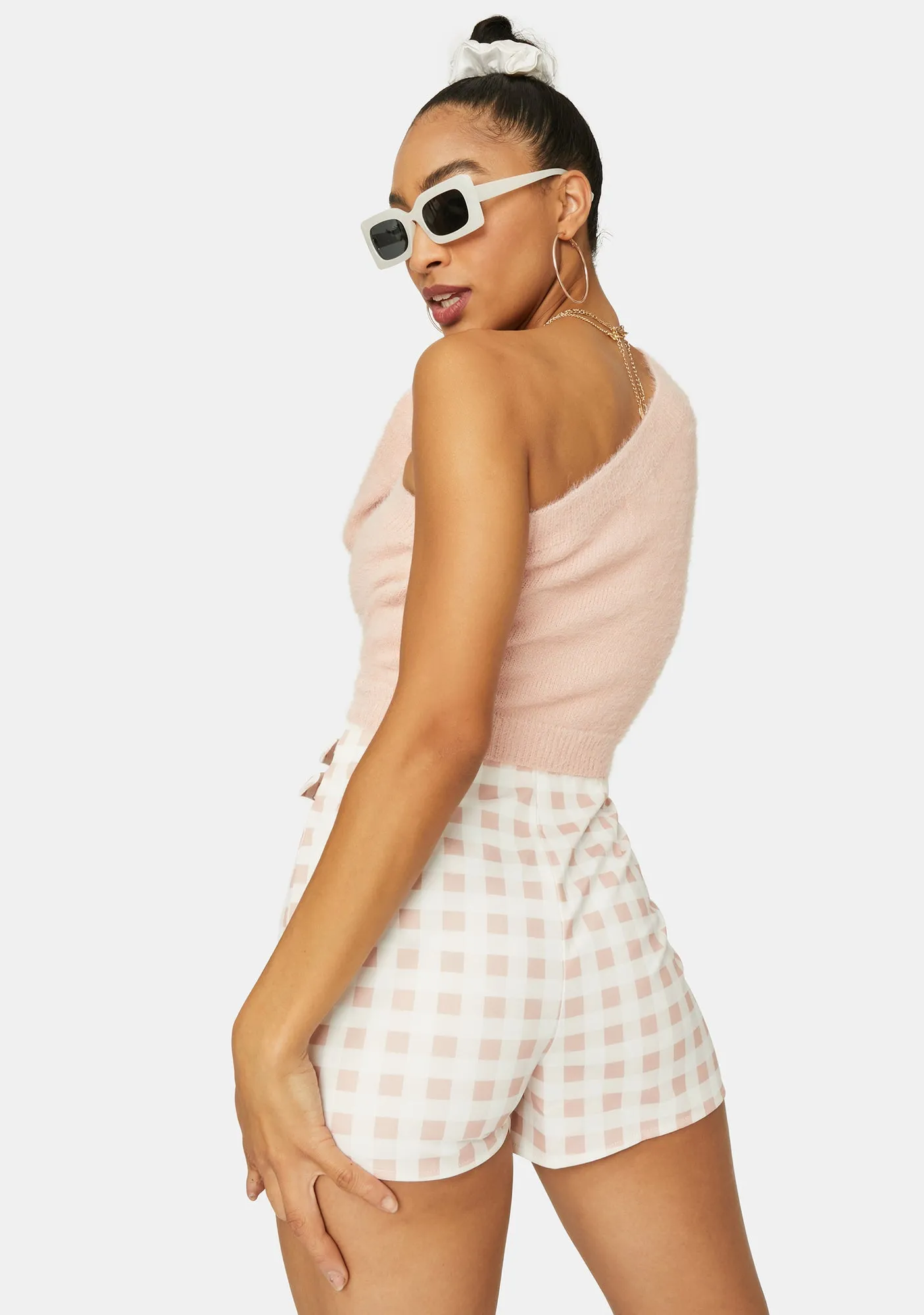 Oh My Darlin' Gingham Buckle Skort sold by Dolls Kill product image thumbnail 4