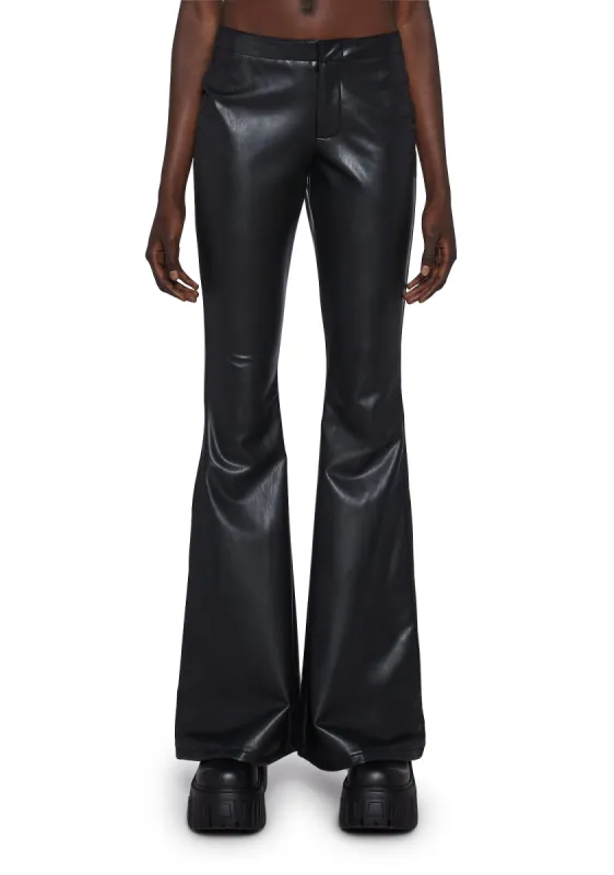 Shameless Self-Promoter Flare Pants sold by Dolls Kill
