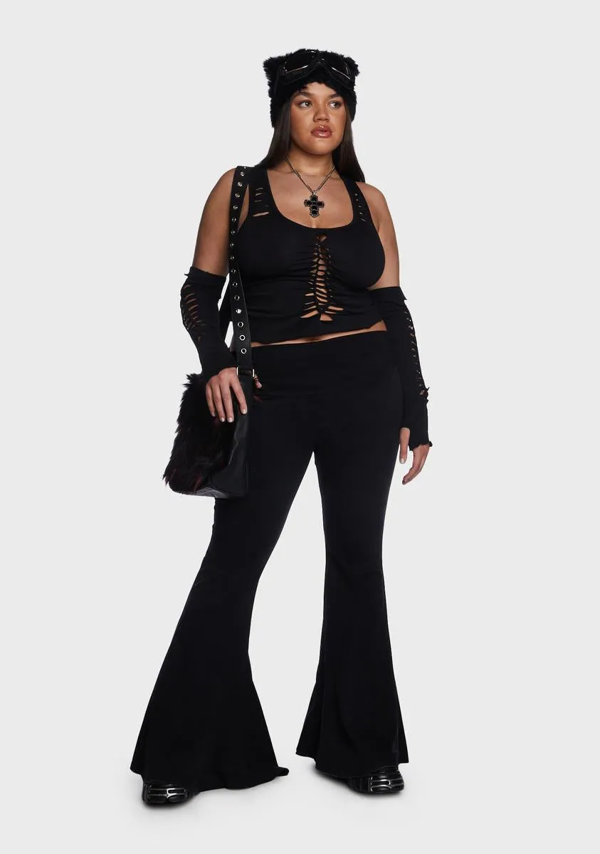 Plus My Own Worst Enemy Top And Gloves Set sold by Dolls Kill product image thumbnail 5