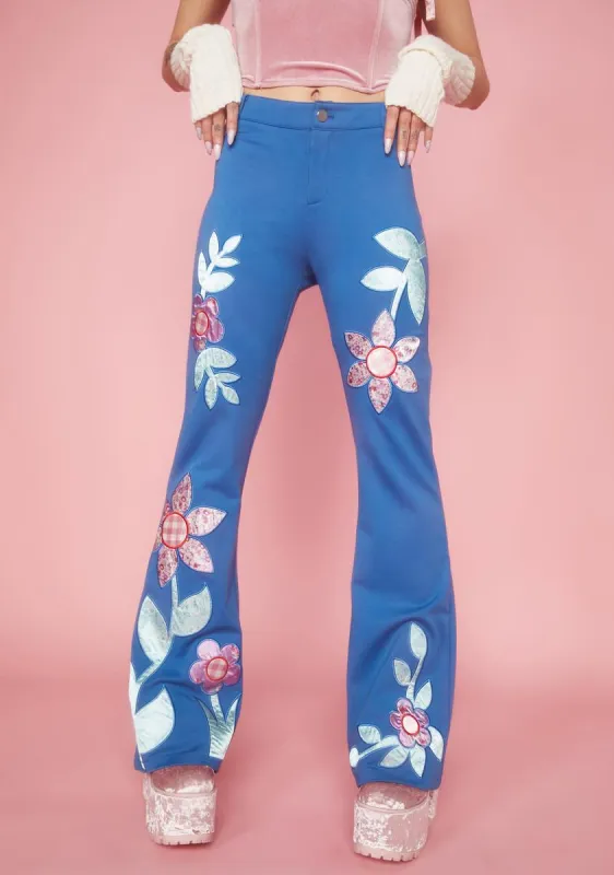 Blooming Joy Flare Pants sold by Dolls Kill