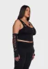 Plus My Own Worst Enemy Top And Gloves Set sold by Dolls Kill