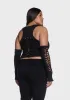 Plus My Own Worst Enemy Top And Gloves Set sold by Dolls Kill