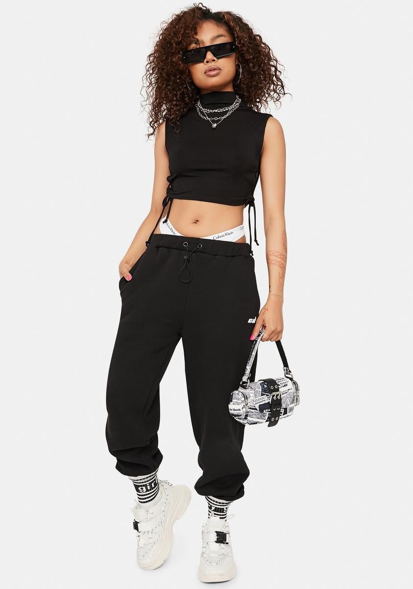 Born Again Lace Up Crop Top sold by Dolls Kill product image thumbnail 3