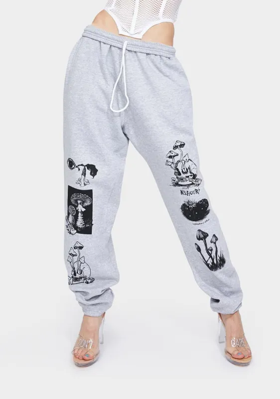 Grey These Days Jogger Sweatpants sold by Dolls Kill