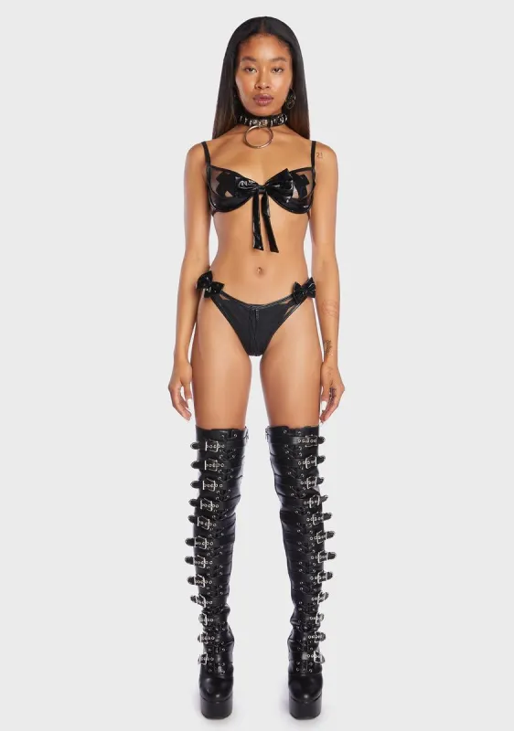 Peek-A-Boo Bow 2-Piece Set sold by Dolls Kill