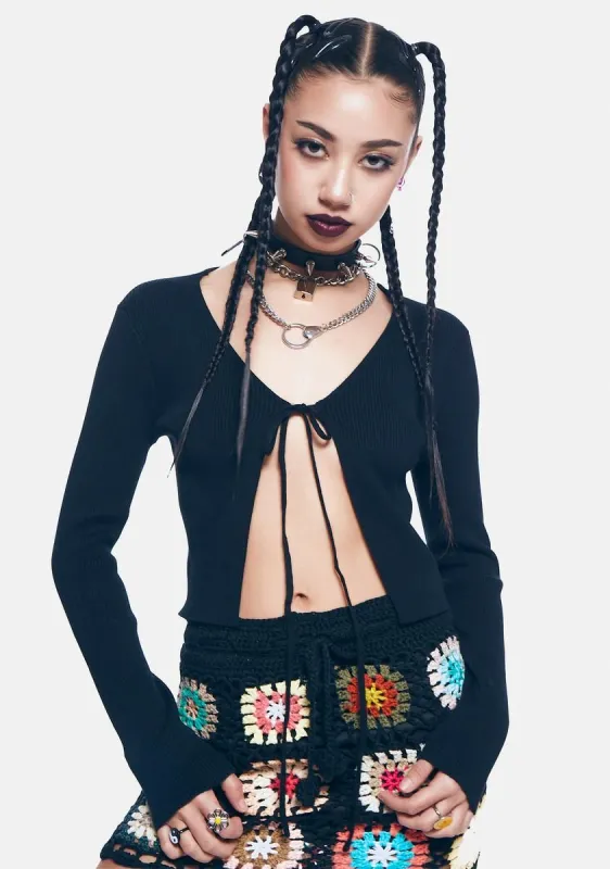 Rib True Knit Cardigan sold by Dolls Kill