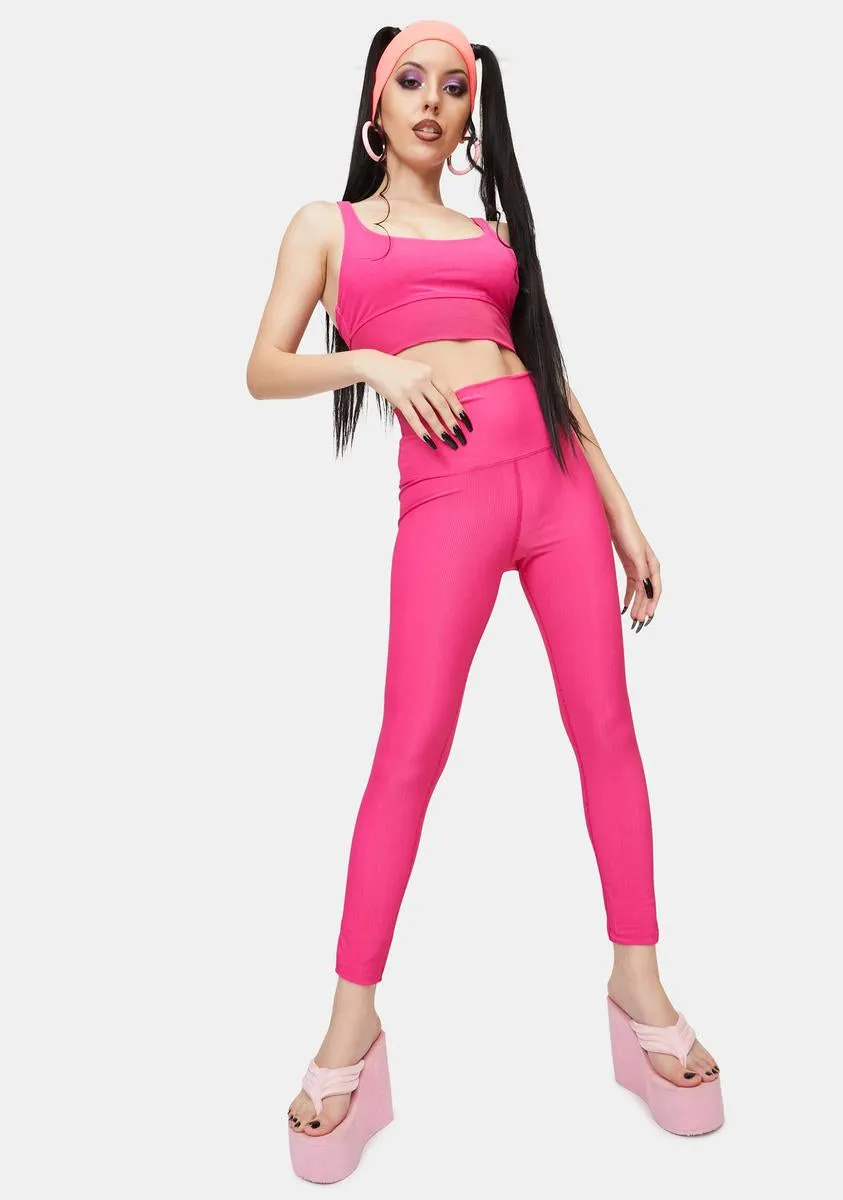 Fuchsia Leah Sports Bra sold by Dolls Kill product image thumbnail 3