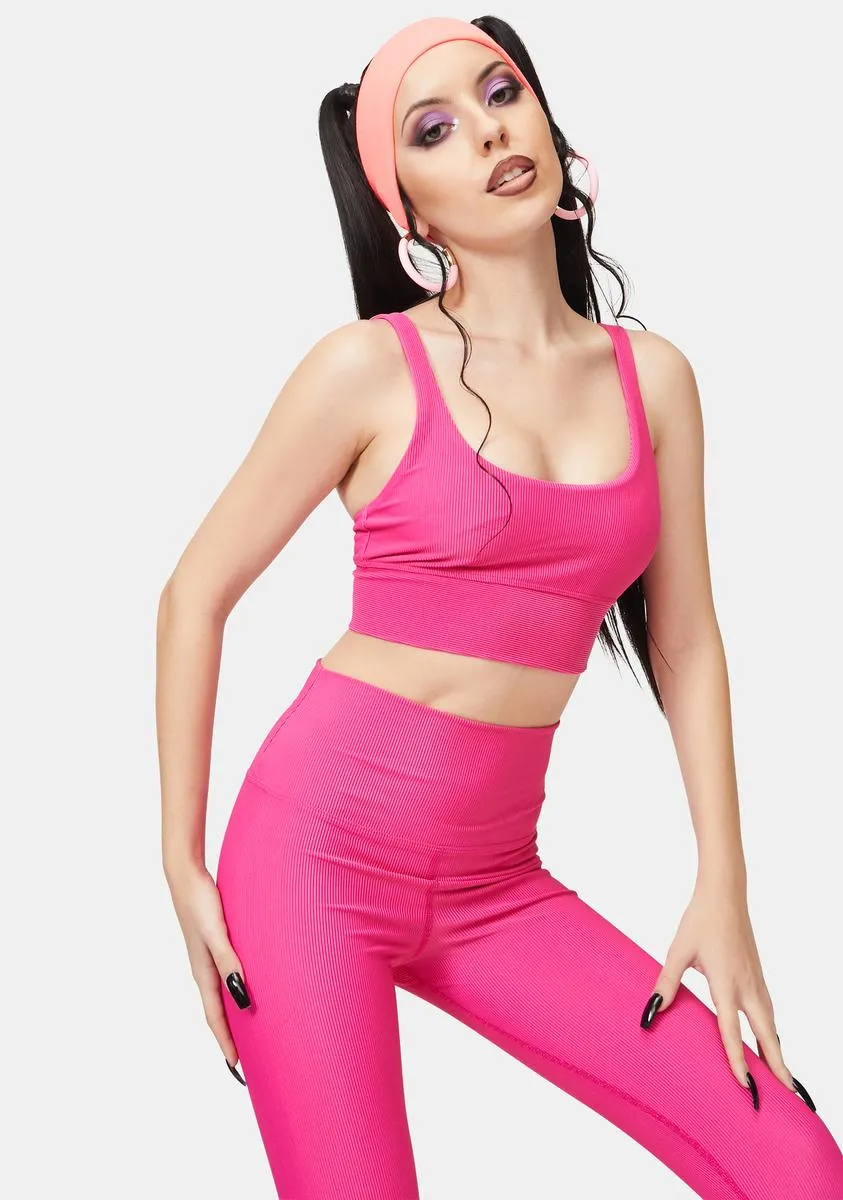 Fuchsia Leah Sports Bra sold by Dolls Kill product image thumbnail 2