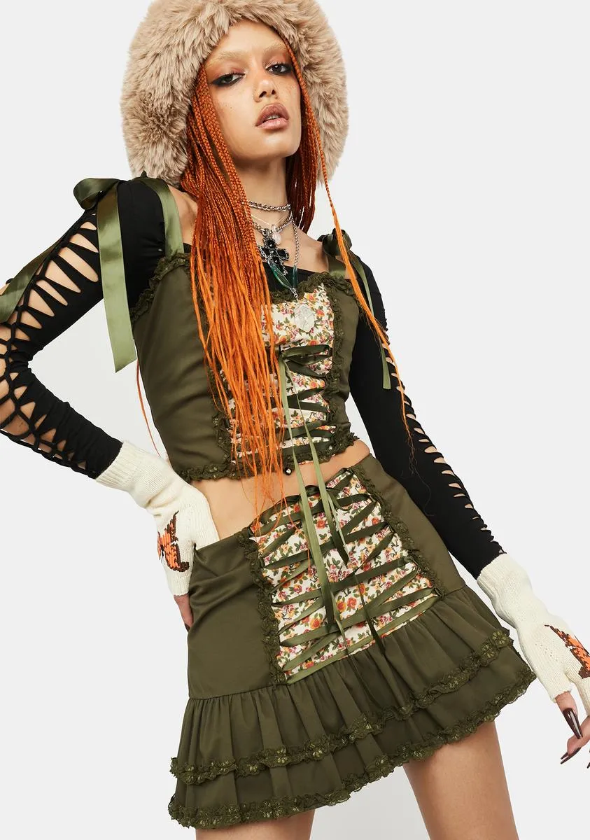 Of The Undergrowth Mini Skirt sold by Dolls Kill product image thumbnail 2