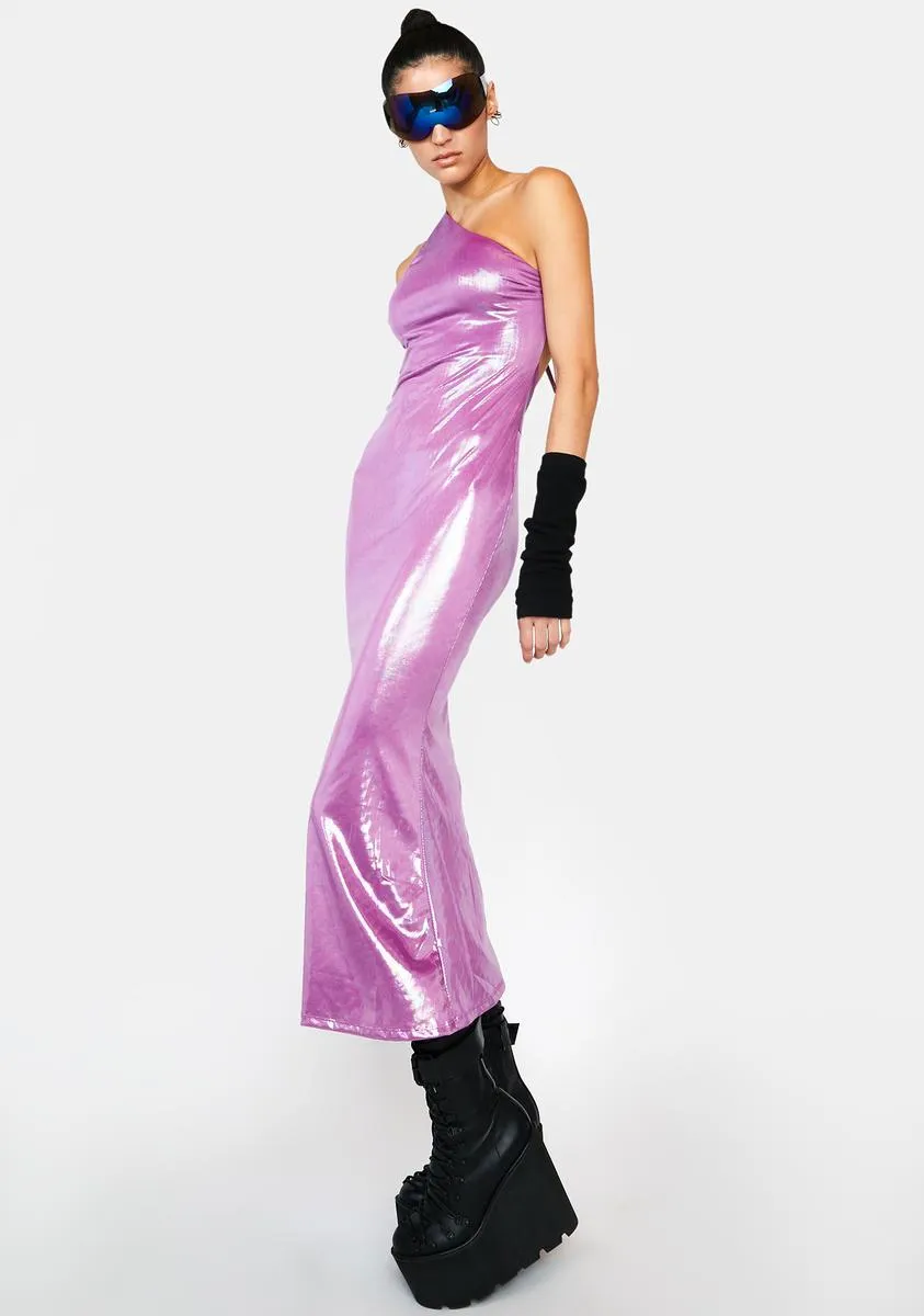 Fave Fan Hologram Maxi Dress sold by Dolls Kill product image thumbnail 2