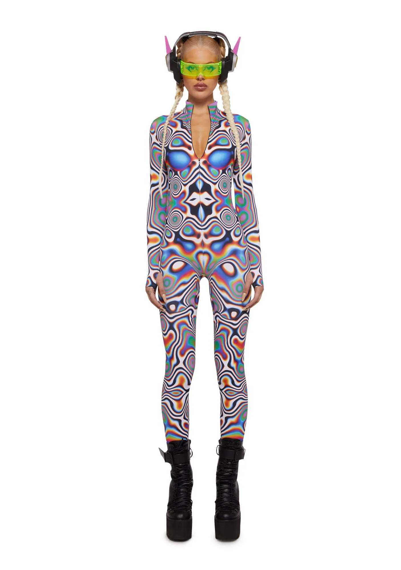 Prism Melt Jumpsuit sold by Dolls Kill