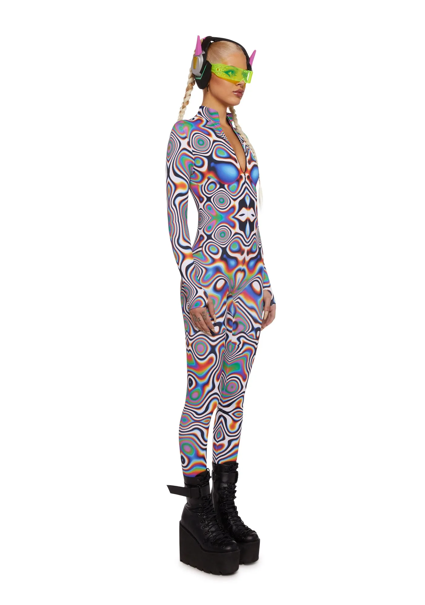 Prism Melt Jumpsuit sold by Dolls Kill product image thumbnail 3