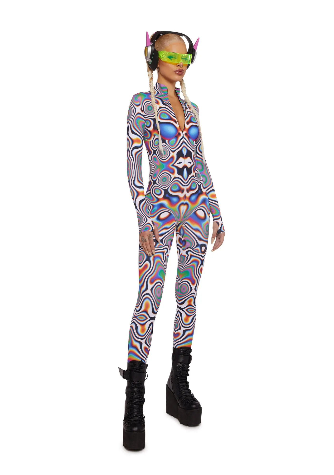 Prism Melt Jumpsuit sold by Dolls Kill product image thumbnail 5