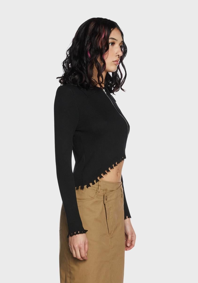 Totally Uninterested Cropped Sweater sold by Dolls Kill product image thumbnail 3