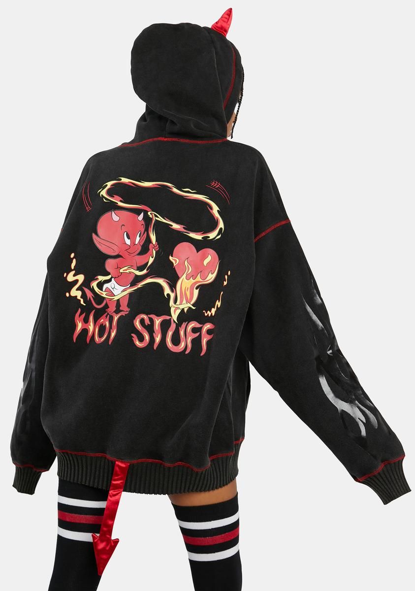 Ring Of Fire Graphic Hoodie sold by Dolls Kill
