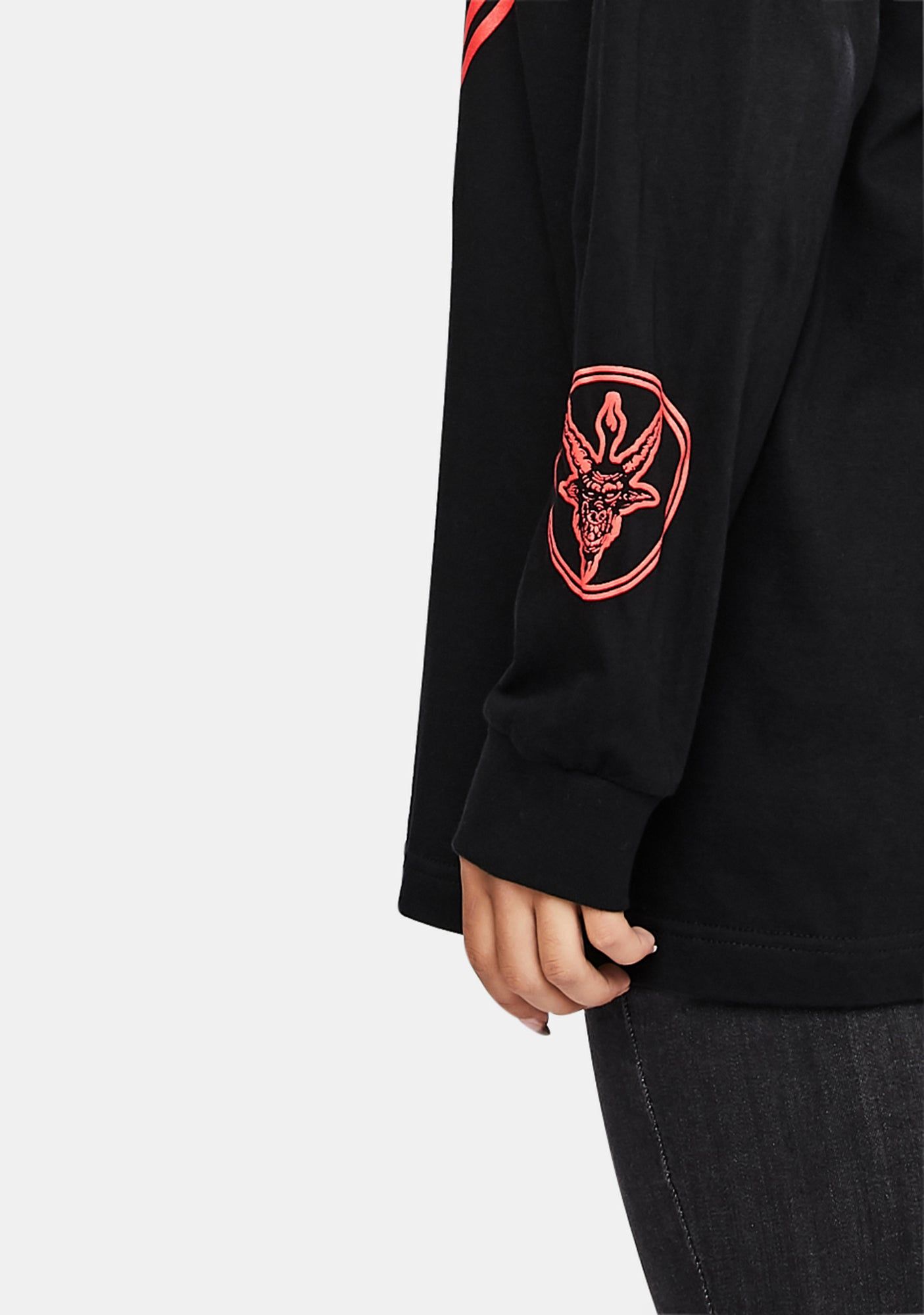 Baphomet Long Sleeve Graphic Tee sold by Dolls Kill product image thumbnail 4