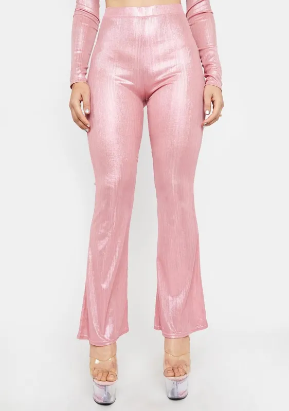 Hit The Slopes Metallic Pants sold by Dolls Kill