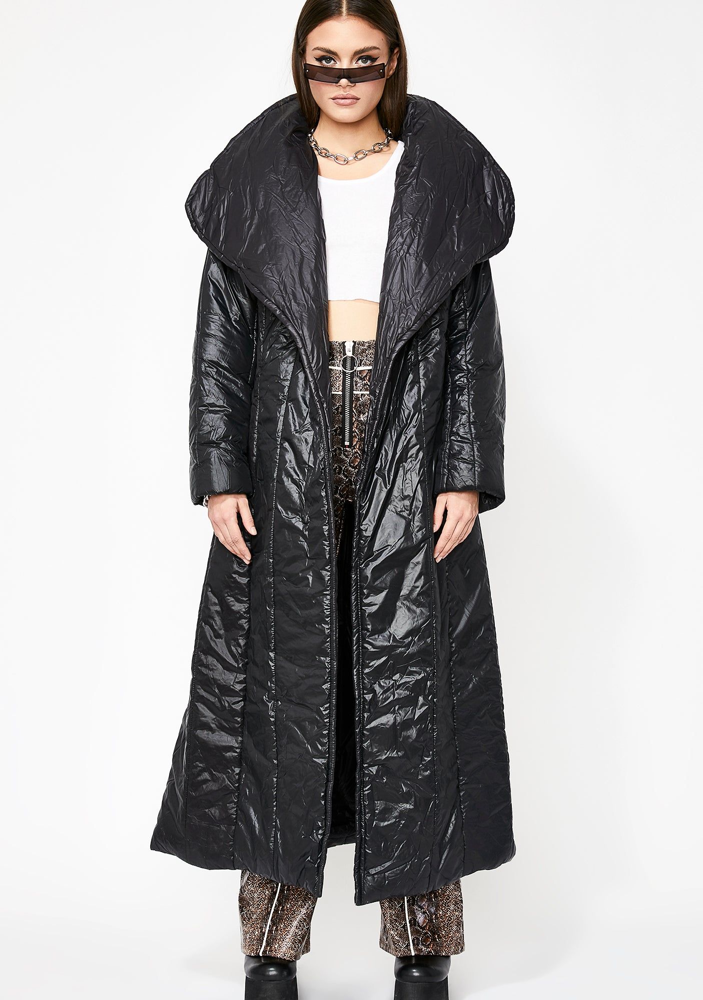 Power Puff Trench Coat sold by Dolls Kill product image thumbnail 3