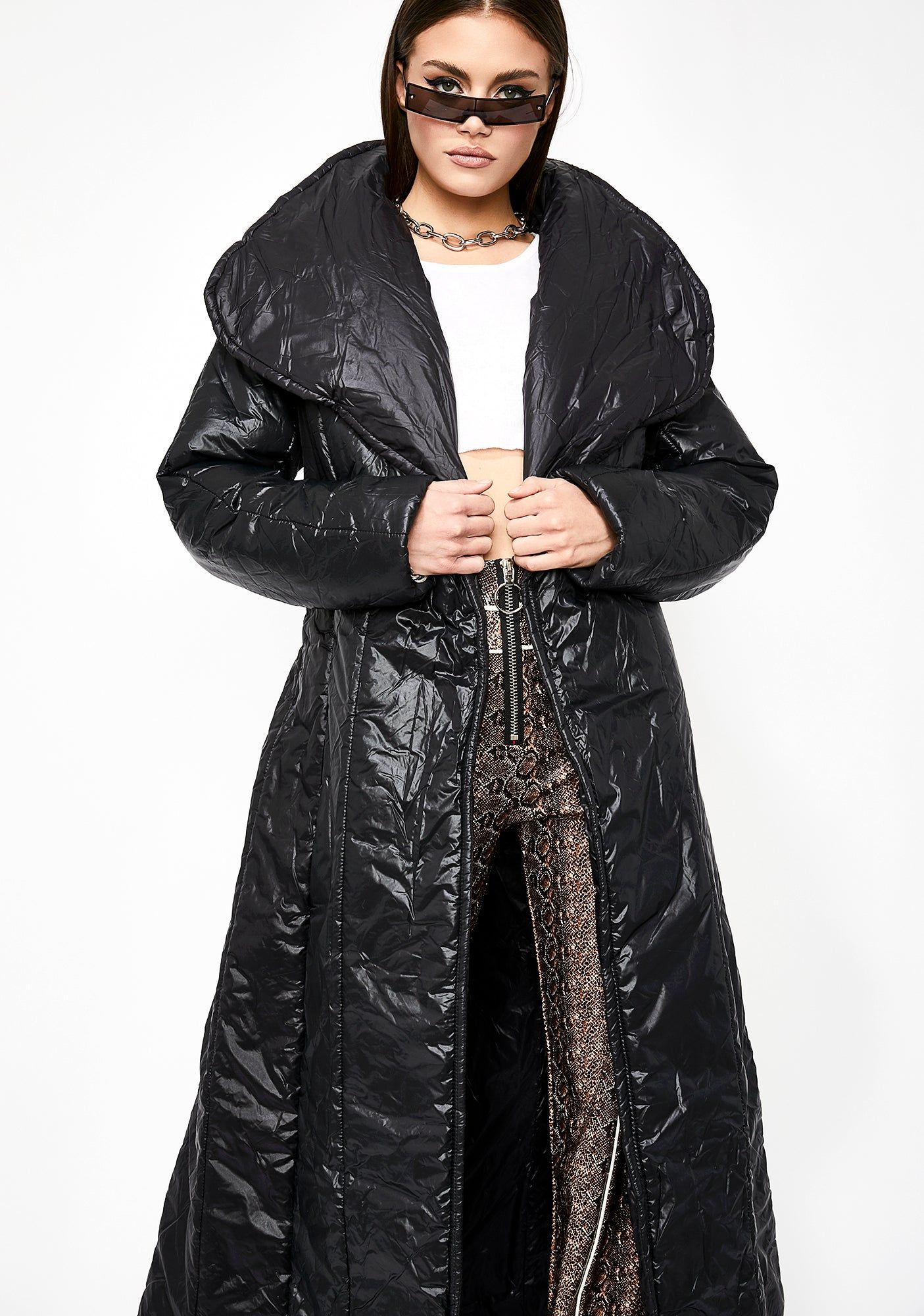 Power Puff Trench Coat sold by Dolls Kill product image thumbnail 2