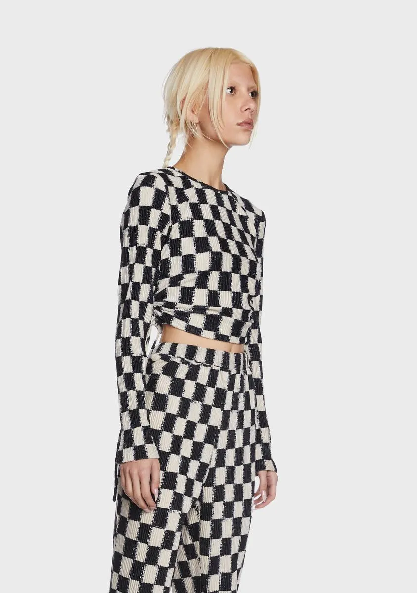 Checkered Crop Top sold by Dolls Kill product image thumbnail 2