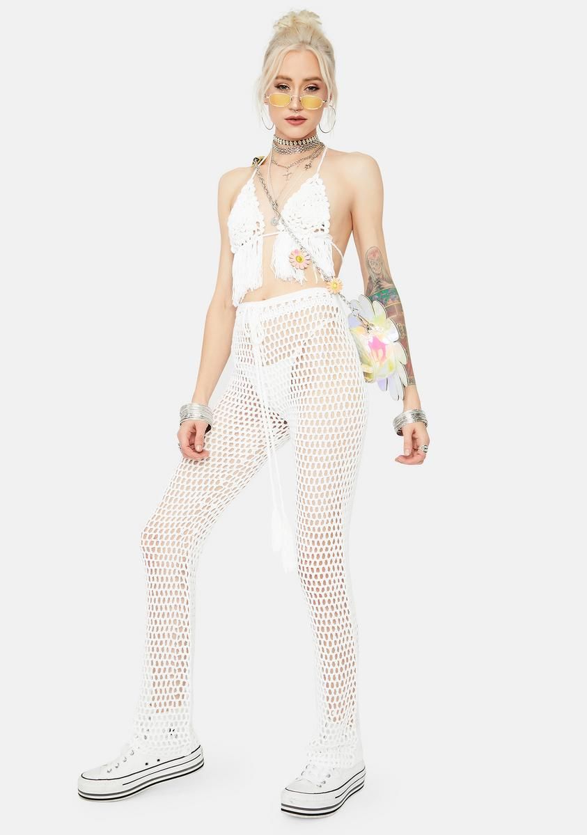 Heaven On The Horizon Crochet Pant Set sold by Dolls Kill product image thumbnail 3