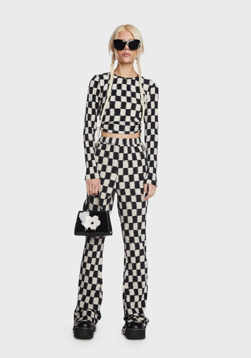Checkered Crop Top sold by Dolls Kill product image thumbnail 3