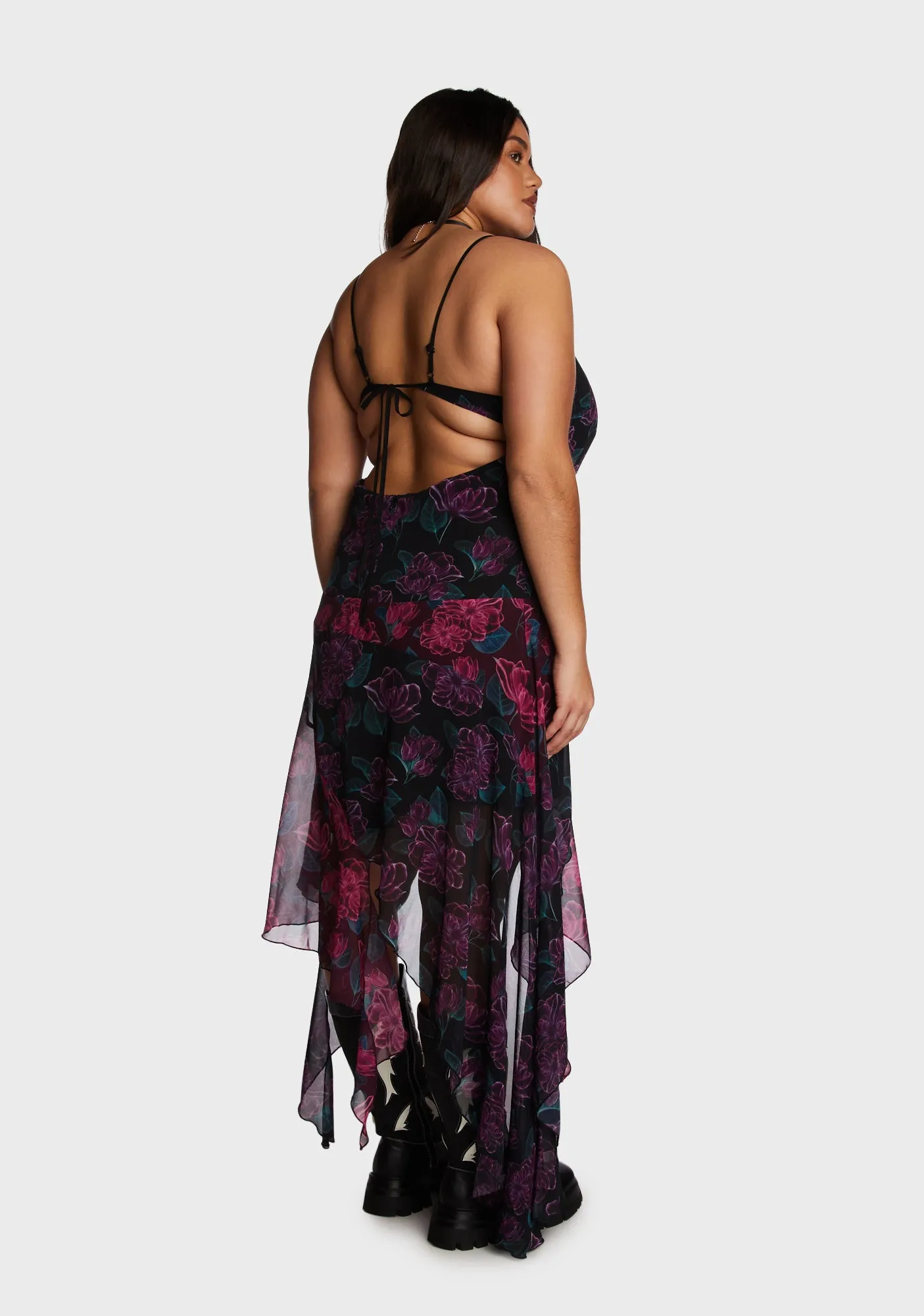 Plus Flower Power Midi Dress sold by Dolls Kill product image thumbnail 4