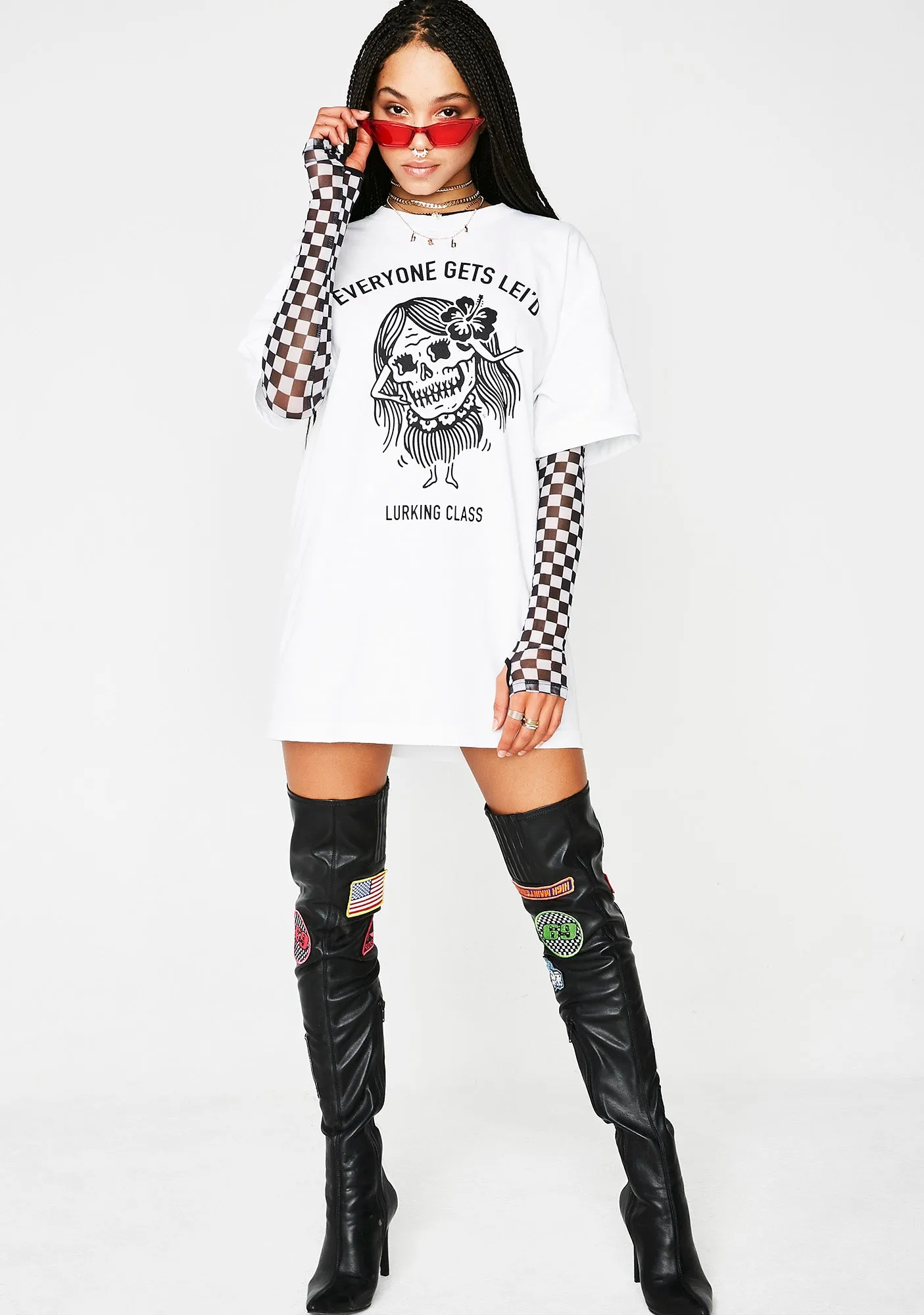 Lei'd Tee sold by Dolls Kill product image thumbnail 5