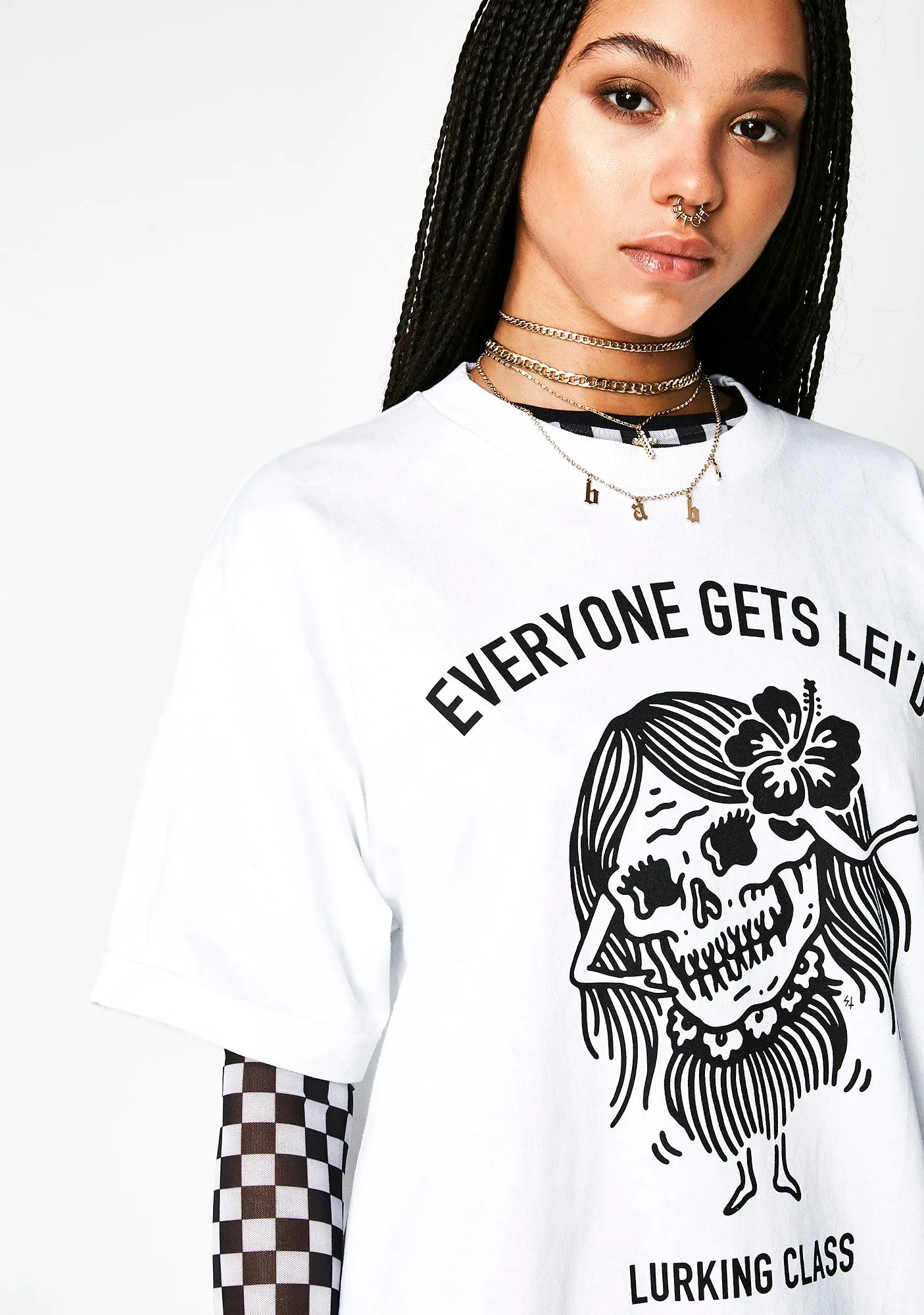 Lei'd Tee sold by Dolls Kill product image thumbnail 3