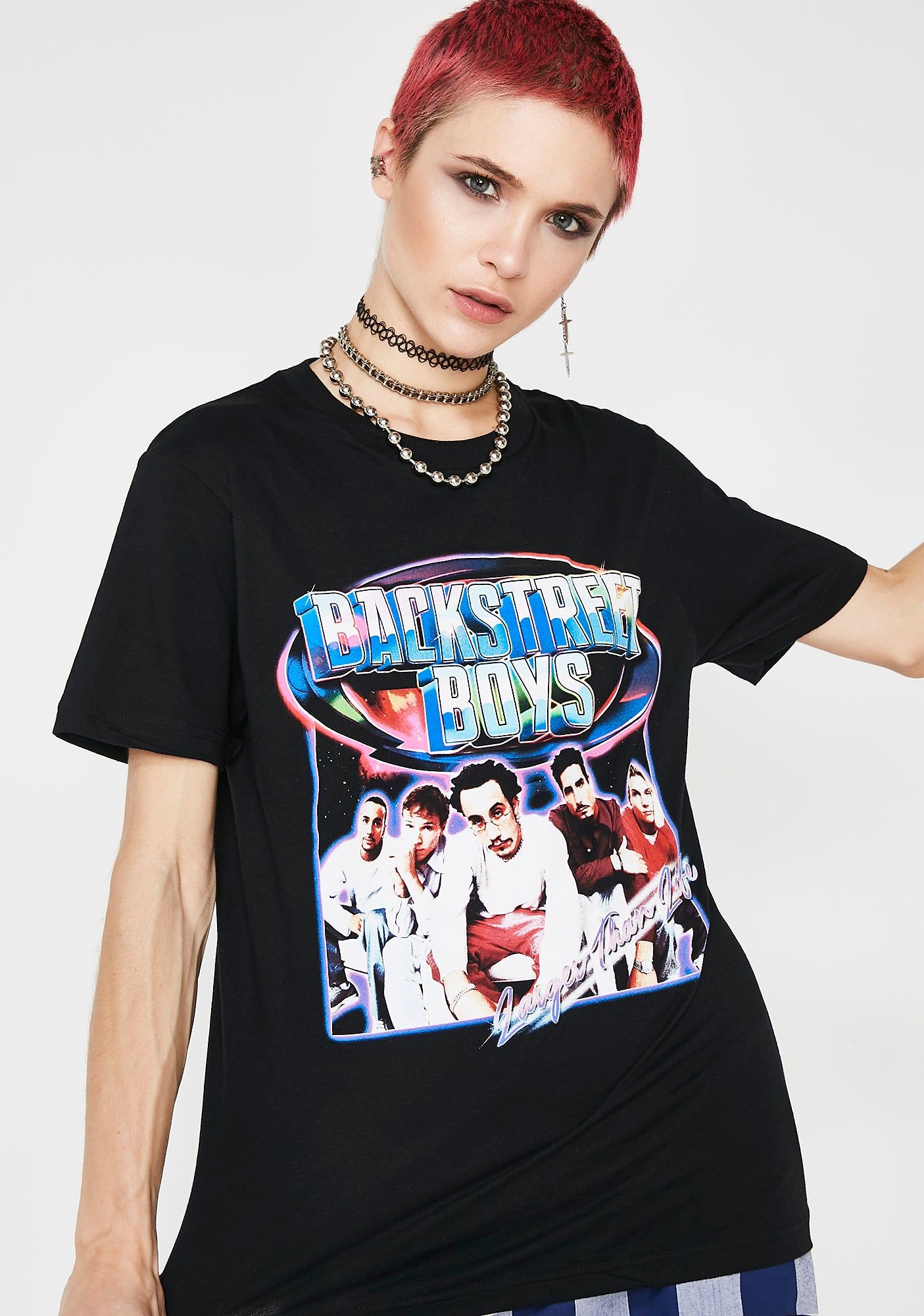 Larger Than Life Graphic Tee sold by Dolls Kill