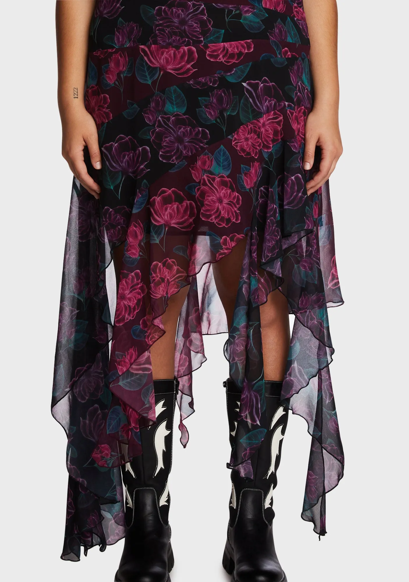 Plus Flower Power Midi Dress sold by Dolls Kill product image thumbnail 2