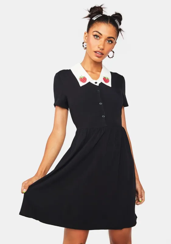 Strawberry Collar Dress sold by Dolls Kill