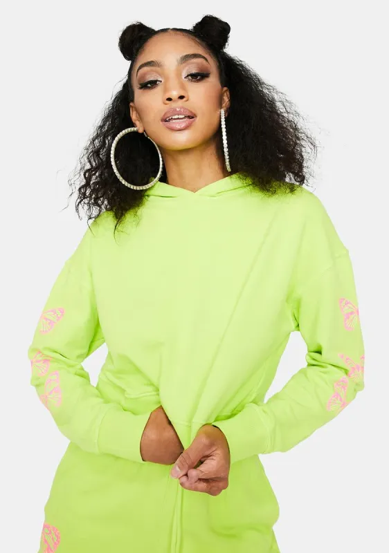 Burl Crop Hoodie sold by Dolls Kill