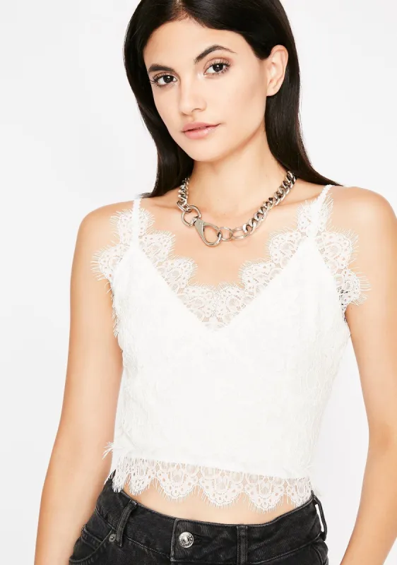 Angel Crushin' On Ya Lace Top sold by Dolls Kill