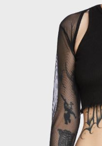 Y2K Sheer Shrug sold by Dolls Kill