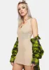 Sand Desert Queen Sheer Mini Dress sold by Dolls Kill