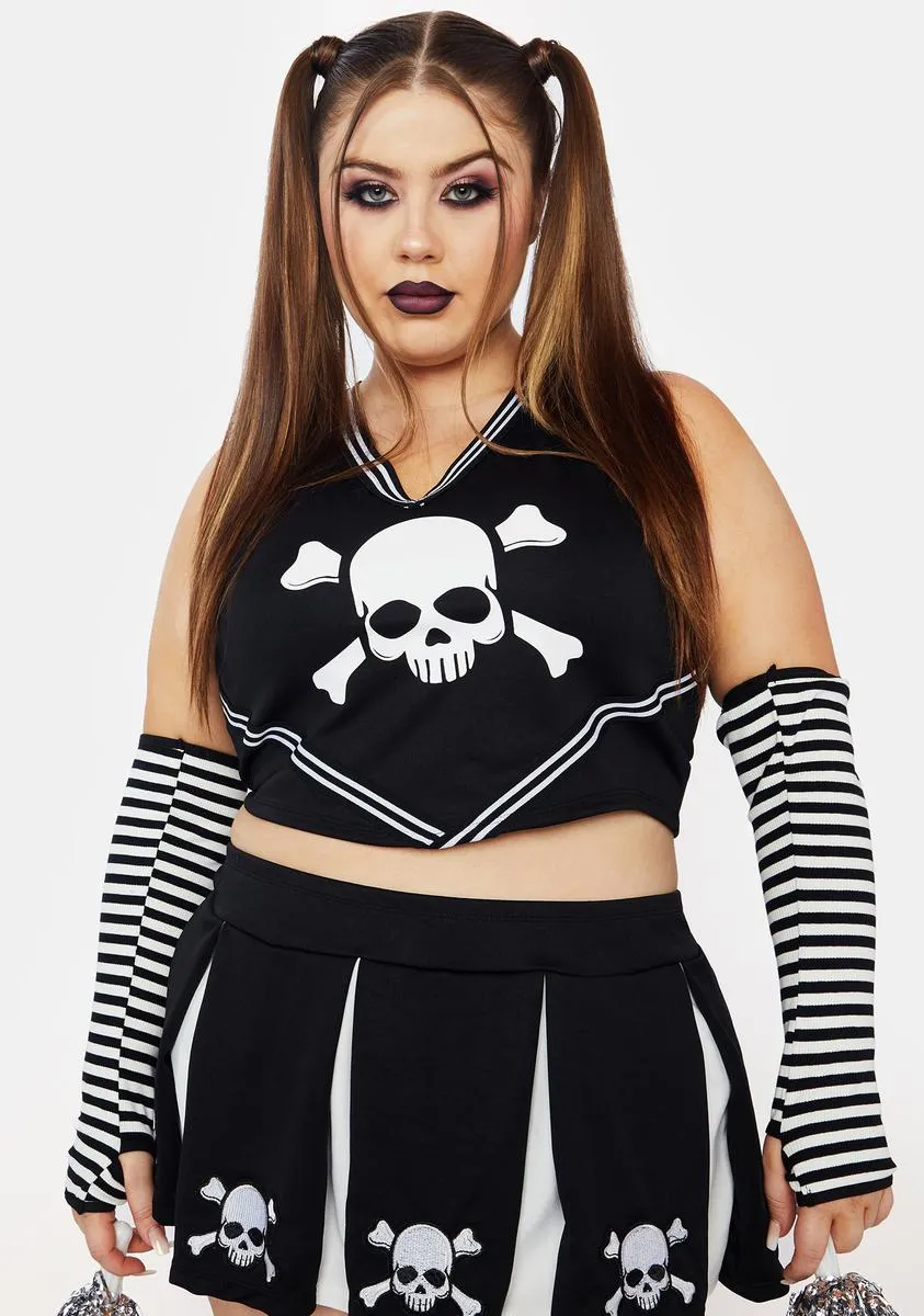 Plus Deadly Cheerleader Costume Set sold by Dolls Kill