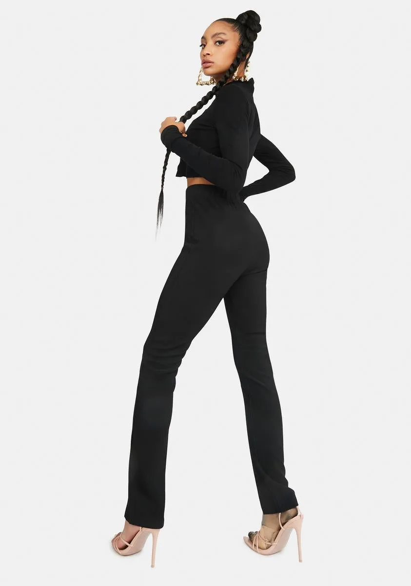 Slayin' Baddie Ribbed Knit Pants sold by Dolls Kill product image thumbnail 4